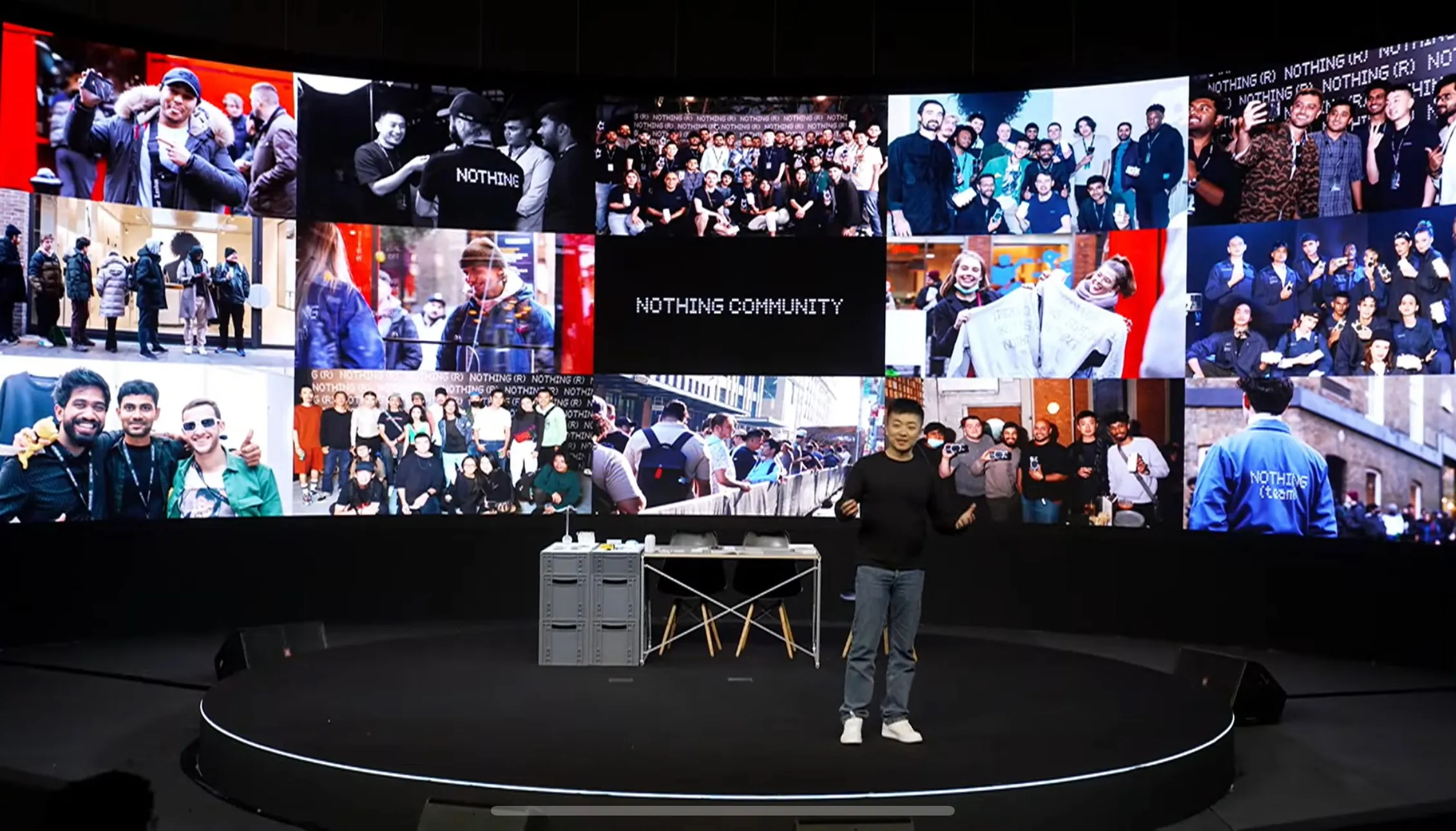 Carl discusses Nothing's community during the Phone (2a) launch event